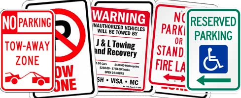 Apartment-Towing-No-Parking-Signs